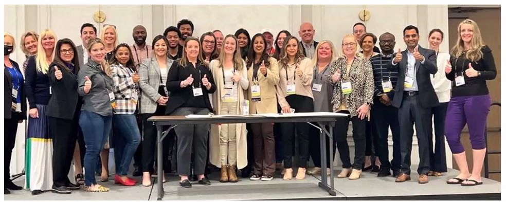CHPA Members Launch their Sustainability Advocacy at CHPA Connect 2022. Debbie Woodley, front row, left.